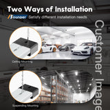 BBOUNDER 12 Pack Linkable LED Shop Light with Reflector, Super Bright 6500K Cool Daylight, 4400 LM, 4 FT, 48 Inch Integrated Fixture for Garage, 40W BBOUNDER