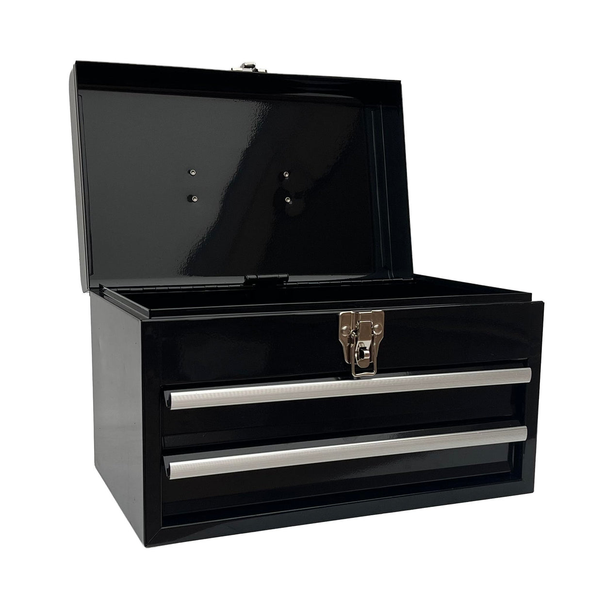 Workington Portable Metal Tool Chest with 2 Drawers, 14" 2-Drawer Tool Chest Cabinet with Ball Bearing Drawer Slides, Steel Tool Storage Box Workington