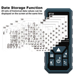 Laser Measure 165ft DT50 Laser Distance Meter 50M, Portable Handle Digital Measure Tool Range Finder, Larger Backlit LCD 4 Line Display IP54 DTAPE