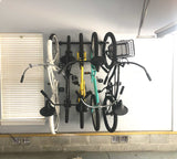StoreYourBoard Bike Storage Rack, Holds 5 Bicycles, Home and Garage Organizer, Adjustable Wall Hanger Mount StoreYourBoard