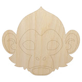 Capuchin Monkey Head Unfinished Wood Shape Piece Cutout for DIY Craft Projects - 1/4 Inch Thick - 4.70 Inch Size Sniggle Sloth