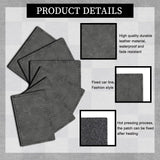 120PCS Blank Hat Patches Laserable Square Rustic Leatherette Patch Adhesive Faux Leather Patches Blanks for Hats Fabric Custom Repair Sew Laser Bestlabel