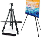 Artify 66 Inches Double Tier Easel Stand, Adjustable Height from 22-66”, Tripod for Painting and Display with a Carrying Bag, Pack, Black ARTIFY art supplies