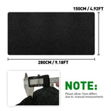 Golf Cart Parking Mat 9.18 ft. x 4.92 ft Oil Absorbent Universal Garage Floor Mat for EZGO, Club Car, Yamaha, ICON, Advanced EV, ATV - MODIGT