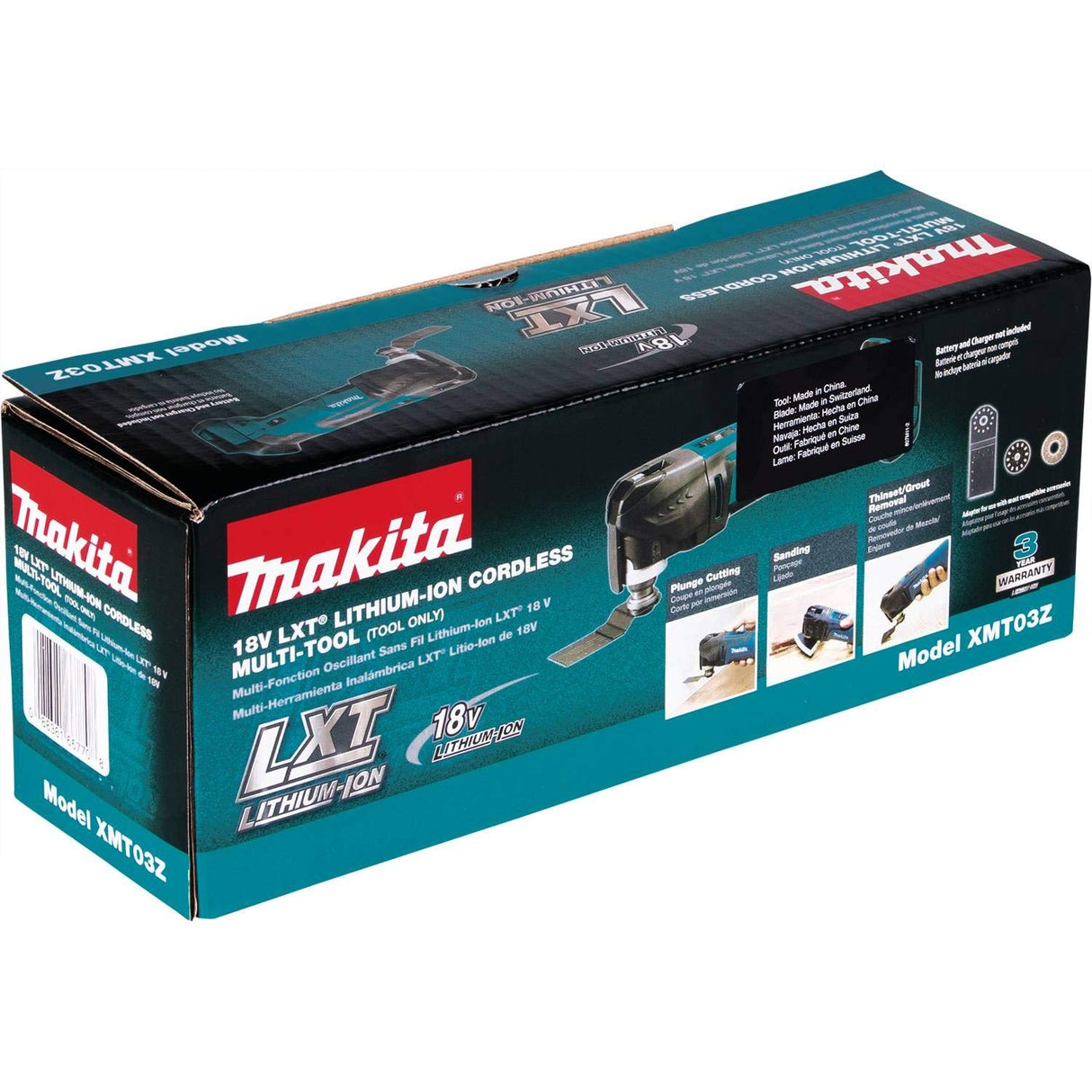 Makita XMT03Z 18V LXT® Lithium-Ion Cordless Multi-Tool, Tool Only Makita