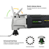 GALAX PRO 2.4Amp 6 Variable Speed Oscillating Multi-Tool Kit with Quick-Lock accessory change, Oscillating Angle:3°, 28pcs Accessories and Carry Bag GALAX PRO