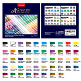ZEYAR Acrylic Paint Pens, Expert of Rock Painting, Extra Fine, 48 Colors, AP Certified, Permanent&Waterproof Ink, Works on Rock, Wood, Glass, Metal, ZEYAR