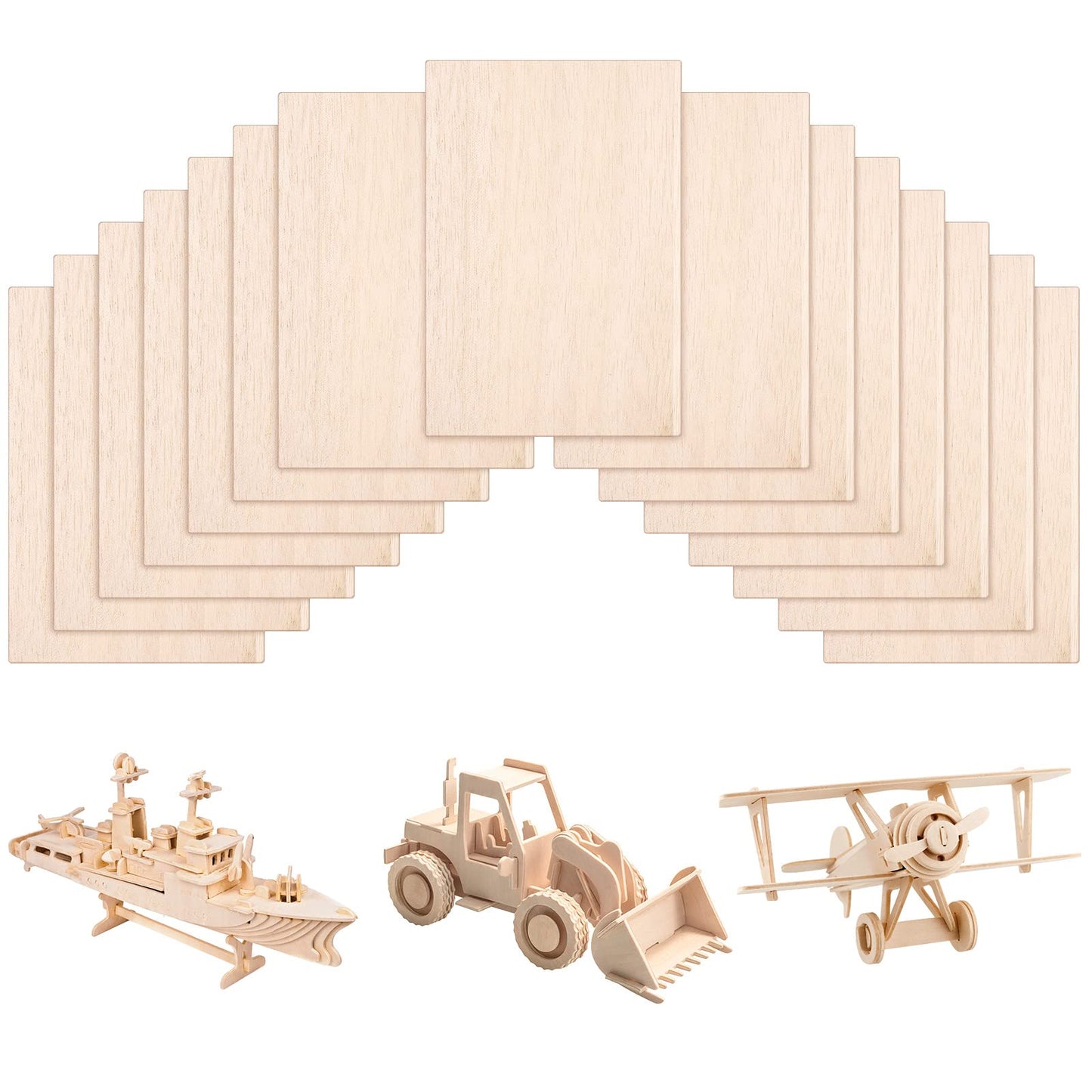 30 Pack 4 x 6 Inch Balsa Wood Sheets Thin Plywood Wood Sheets Balsa Wood Sheets for Crafts Unfinished Wood Sheets for Architectural Models Painting