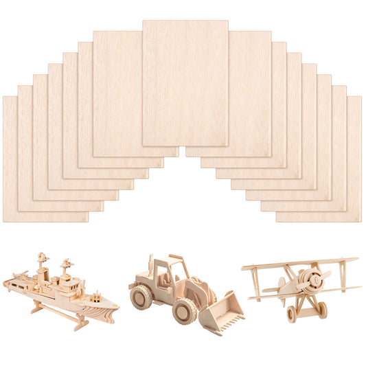 30 Pack 4 x 6 Inch Balsa Wood Sheets Thin Plywood Wood Sheets Balsa Wood Sheets for Crafts Unfinished Wood Sheets for Architectural Models Painting