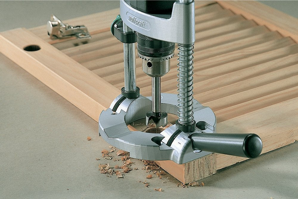 Wolfcraft 4525404 Multi-Angle Drill Guide Attachment For 1/4In. & 3/8In. Drills,Silver wolfcraft