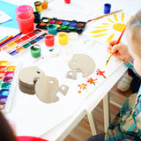 VILLCASE 20pcs Helmet Unfinished Wood Football Hockey Helmet Shaped Wood Slices Helmet Wooden Ornaments for Crafts Painting Door Sign Wedding Home VILLCASE