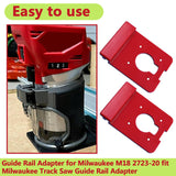 Track Saw Guide Rail for Milwaukee Router and Milwaukee Guide Rail Adapter M18 2723-20 fit Milwaukee Track Saw Guide Rail(2pack) Rsoise