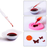 23 Pieces Silicone Mould Cup Dispensers Mini Measuring Cup Resin Mixing Bowls with Rubber Spoon Glue Stick Small Scraper Color Modulation Tools Kit Geiserailie