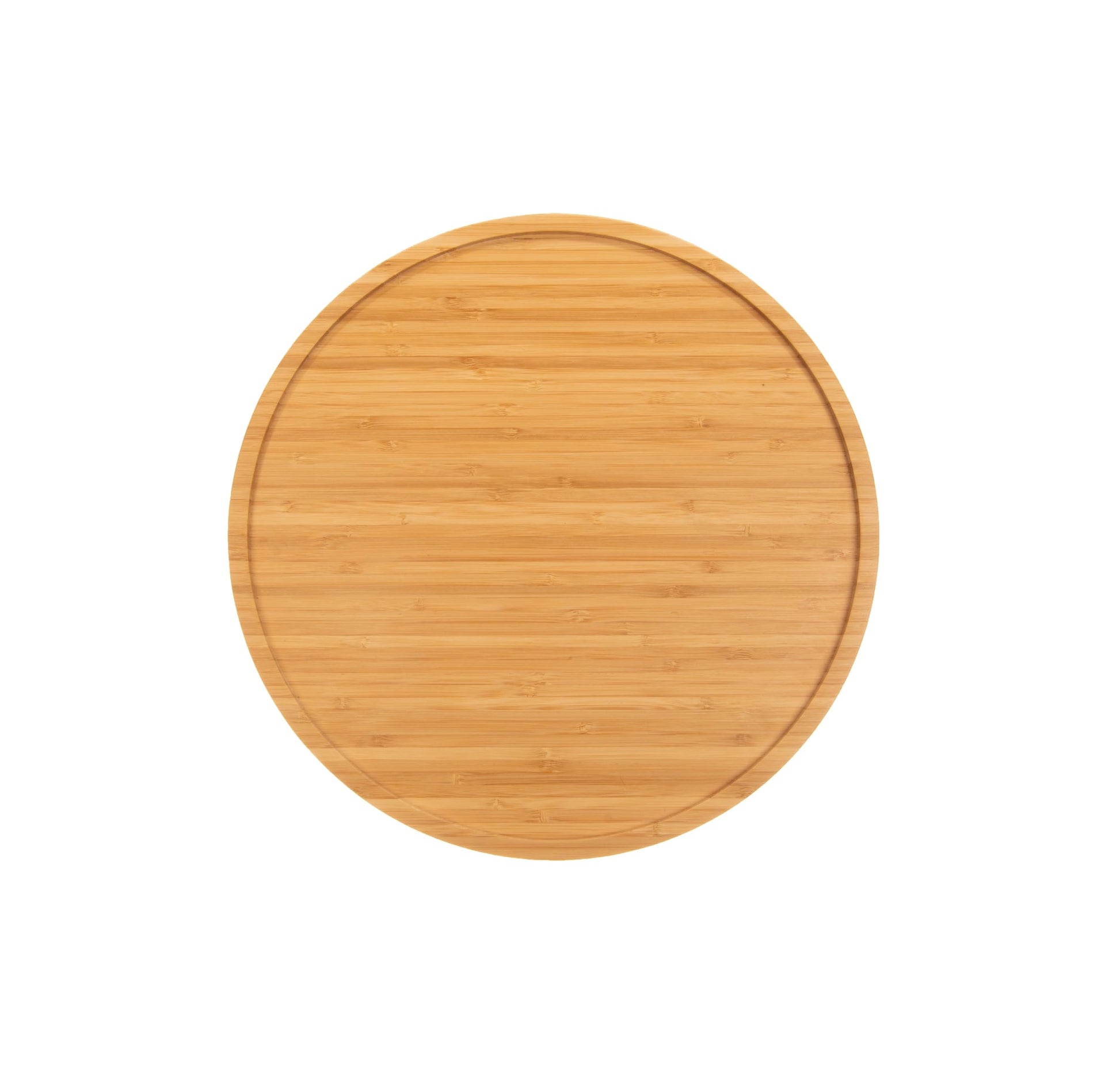 Mateda 12" Bamboo Lazy Susan Turntable for Pantry Cabinet or Table (12 inch) - WoodArtSupply