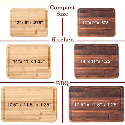 Custom Cutting Boards Wood Engraved Cutting Board Personalized, USA Made - Thick Maple/Walnut Personalized Cutting Boards Wood Engraved, Personalized