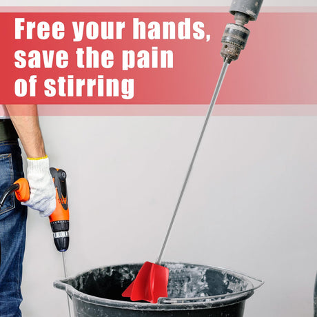 Loosh 11 Inch Paint Stirrer for Drill, Drill Mixer Attachment, Epoxy Mixer, Paint Mixer for Drill, Helix Drill Paint Mixer for Most Drills, Resin Loosh