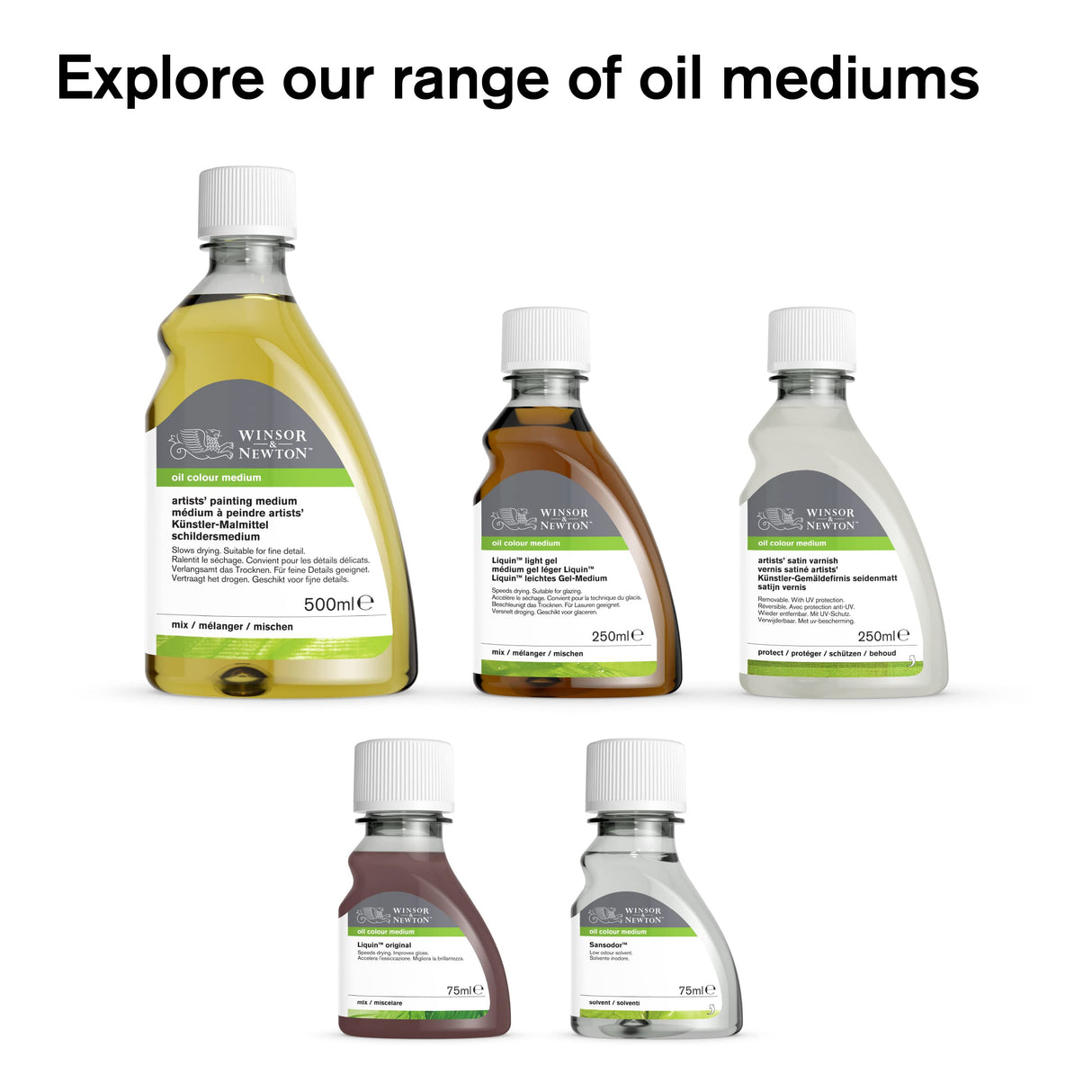 Winsor & Newton Refined Linseed Oil, 75ml (2.5oz) Bottle Winsor & Newton