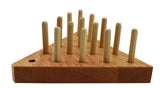 Solid Oak Wooden Peg Game Tricky Triangle by Cauff Cauff