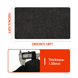 Halero Golf Cart Parking Mat 4.9 ft × 9.1 ft Garage Floor Mat Oil Absorbent Waterproof Rubber Backing Layer Floor Protective Pad from Spills, Drips, Halero