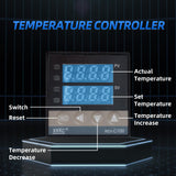 UwinVwin Edge Bander Portable Edge banding machine Straight line Curve Double side coating glue (Adjustable speed) 110V UwinVwin