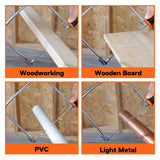 JORGENSEN Pro Coping Saw, Coping Frame and Extra 2pcs 6-1/2 Inch Replacement Blades Set for Woodworking, Plastic, Rubber, and Soft Metal Cutting Jorgensen