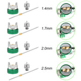 CenVen Hvlp Spray Gun, Air Spray Gun Paint Sprayer Gun with 1.4/1.7/2.0/2.5mm Nozzles, 600ml Capacity Great for Walls, Automotive, Home Improvement CenVen