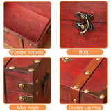 GemJelry Wooden Jewelry Box, Classical Wood Jewlery Box Jewelery Storage Box Case Holder Jewellery Chest Organizer Mom Gifts Mothers Day Gift for GemJelry