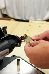 Milescraft 1097 ToolStand - Variable Speed Drill Press Stand (compatible with Dremel). Rotary Tool Not Included Milescraft