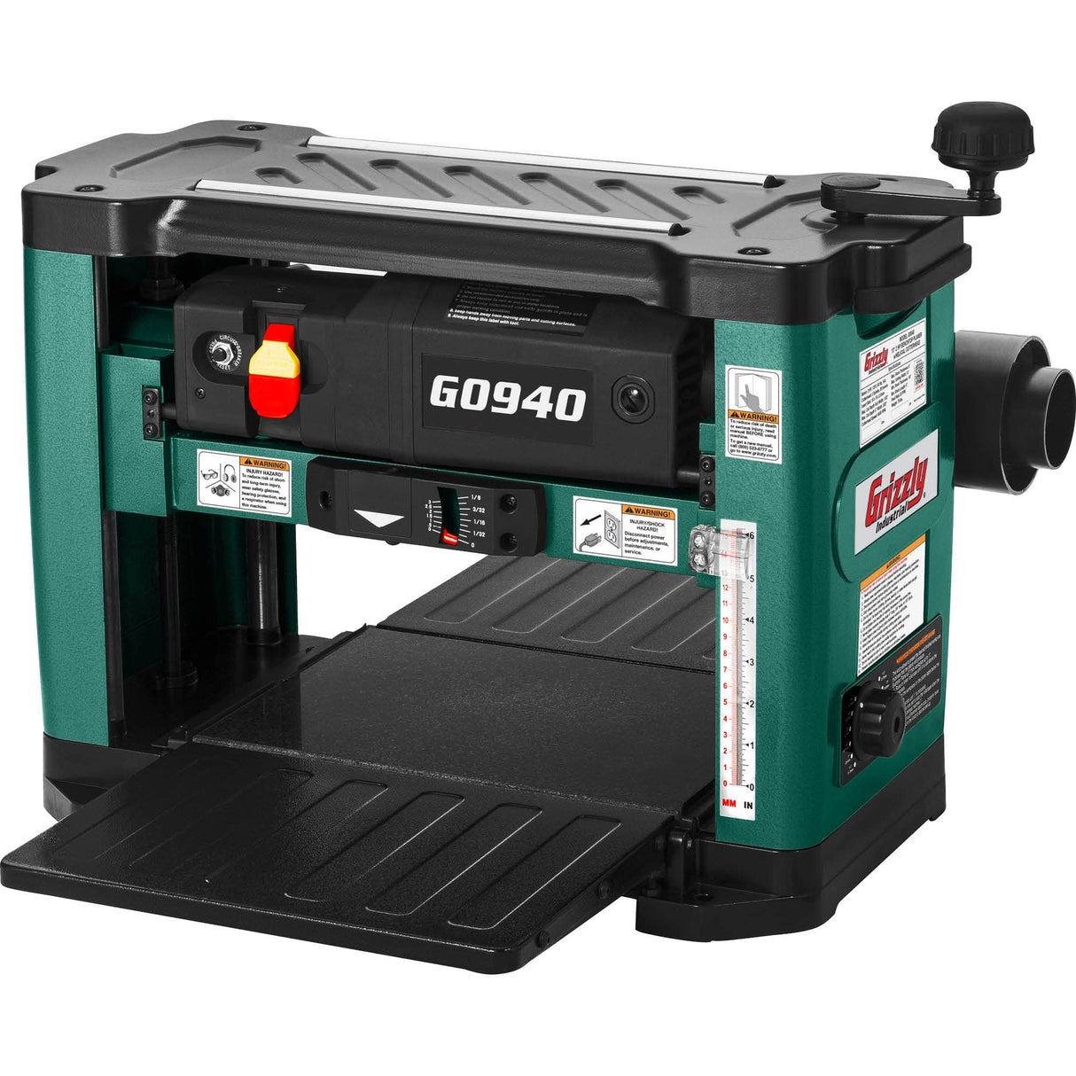Grizzly Industrial G0940-13" 2 HP Benchtop Planer With Helical Cutterhead Grizzly Industrial