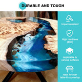 JDiction Epoxy Resin, High Gloss 2 Gallon Epoxy Resin Crystal Clear Self-Leveling Casing Resin and Hardener Kit for Jewelry Making, Table Top, Wood JDiction