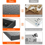 WALMANN Metal Pegboard Panels for Wall Garage Tools Pegboard Storage System for Garage, Workbench, Shed Modular Peg Board Organizer Board(Pack of 2, WALMANN