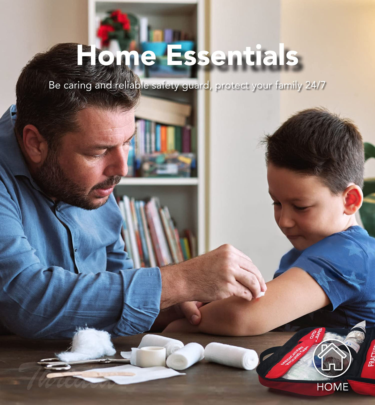 330 Piece First Aid Kit, Premium Waterproof Compact Trauma Medical Kits for Any Emergencies, Ideal for Home, Office, Car, Travel, Outdoor, Camping, THRIAID