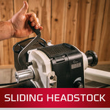 JET 16" x 40" Variable-Speed Woodworking Lathe, 1Ph 115V (JWL-1640EVS) Jet