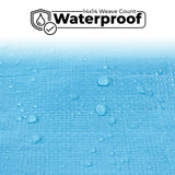 12'x20' Heavy Duty Tarp – Waterproof, 12mil Thick Tarp Cover - UV Resistant, Rip & Tear Proof with Metal Grommets – Multipurpose Use for Camping, Teal Elite