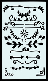 Dotted Journal Stencil Set (Over 300 designs that are great for bullet journaling, planners, and notebooks) (English, Telugu and German Edition) PETER PAUPER PRESS