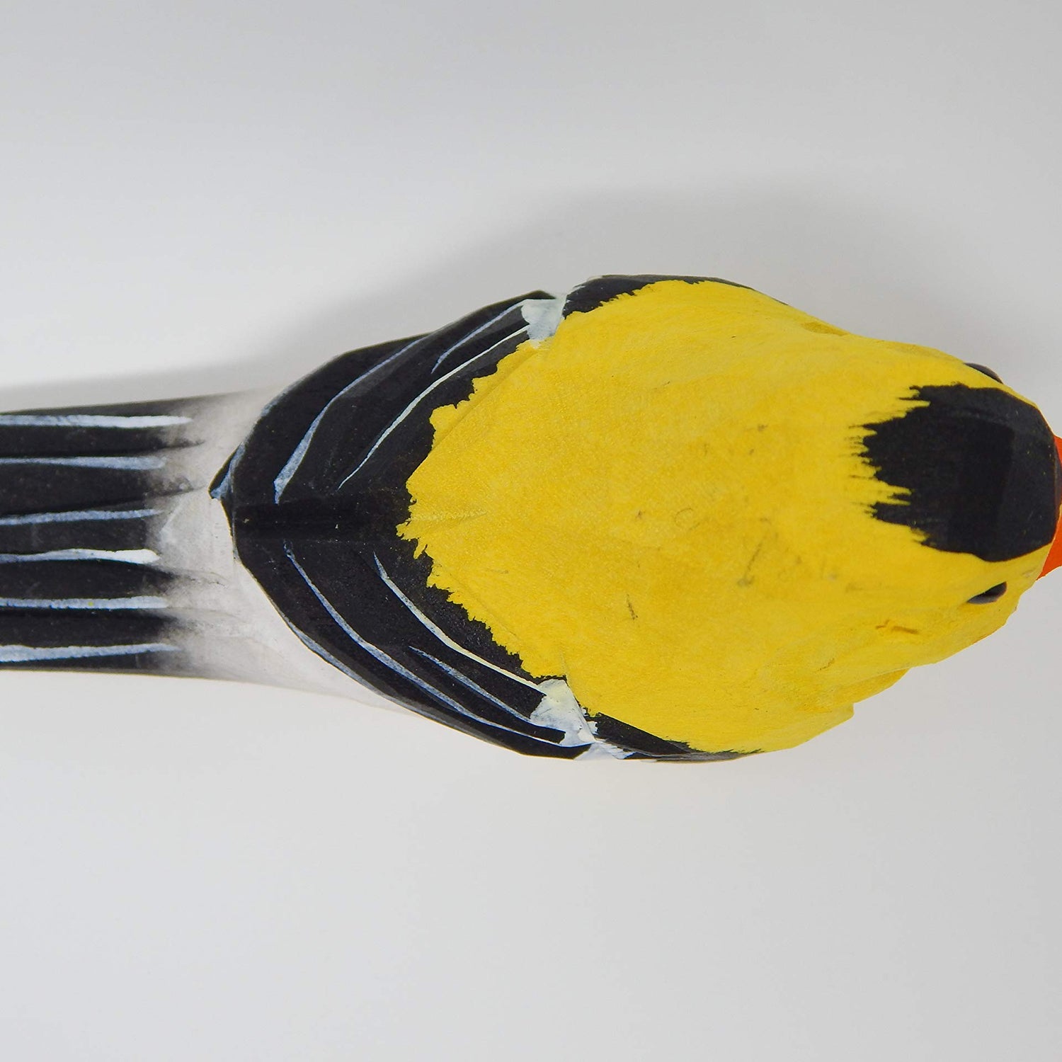 Selsela American Goldfinch - Finch Miniature Handmade Wooden Yellow Bird Art Carved Ornament Figurine Small Animals Collectible Selsela