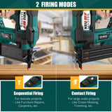 NEU MASTER Nail Gun Battery Powered,18GA Cordless Nail Gun with battery/Depth Adjustment/1800pcs Nails, Multi-Usage Brad Nailer for Triming, Molding, NEU MASTER