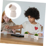 FUNOMOCYA 2pcs Flowerpot Hand Paint Mini Flower Pots Small Planter Unfinished Flower Pot Ceramic Pot Decorative Flower Pot Decorative Planter Floral FUNOMOCYA