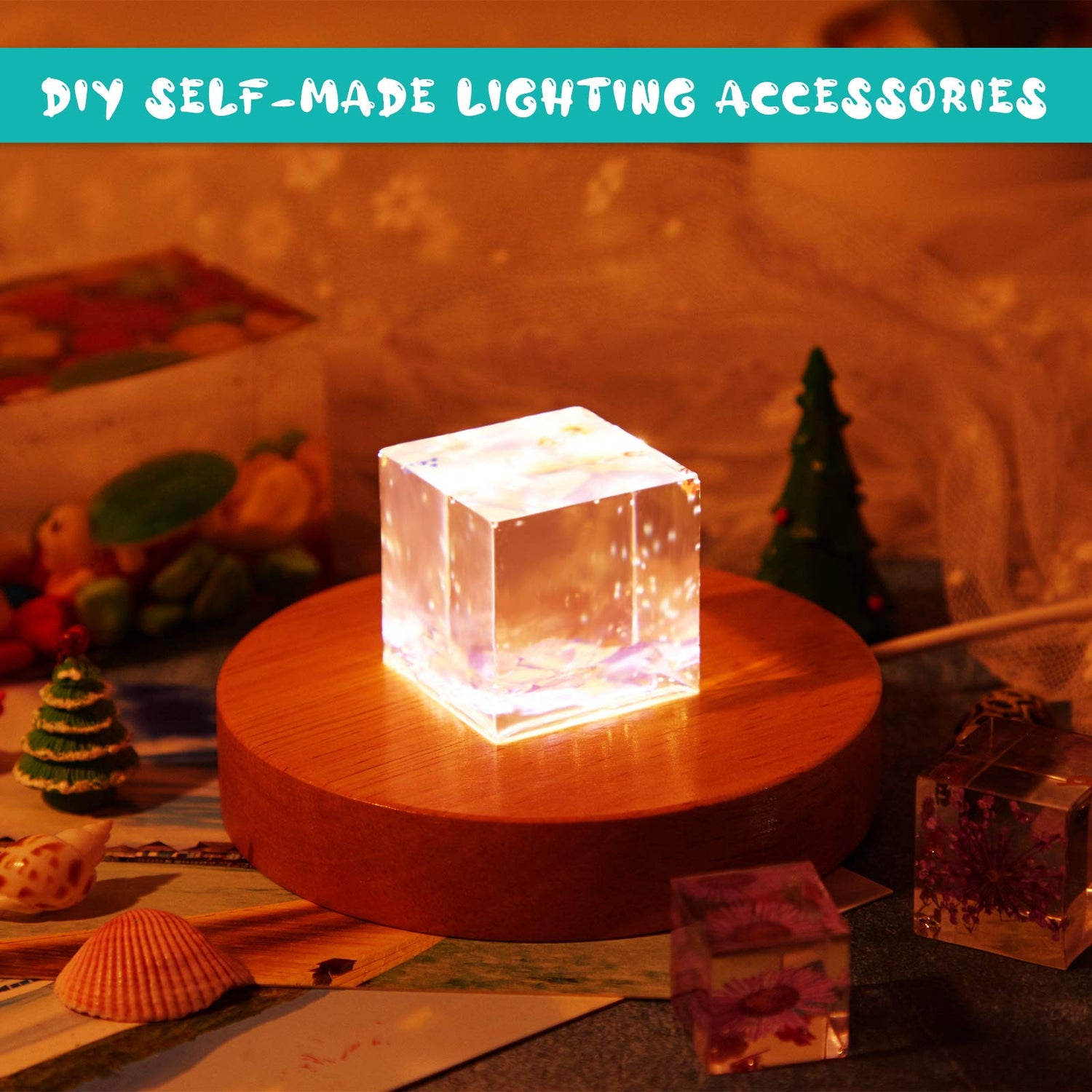 7 Pieces Square Resin Molds Rectangle Resin Molds Candle Mold Cube Casting Molds for Insect Specimen Coaster Flower Pot Candle Soap Jewelry Holder Geiserailie