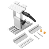Adjustable Replacement Tool Rest Sharpening Jig for 6 inch or 8 inch Bench Grinders and Sanders • Includes a Pivoting Miter Slide and Flat Miter Peachtree Woodworking Supply