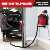 Vacmaster VWMB508 1101 5 Gallon Wall-Mount Wet/Dry Vacuum with Remote Control Operation Red Vacmaster