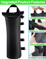 120LBS Extra Large Heavy Duty Canopy Weights Sand Bags for Ez Pop Up Canopy Tent Gazebo Outdoor Instant Sun Shelter Patio Umbrella, Upgraded 5 Giftape