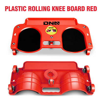 ‎DNA MOTORING TOOLS-00138 Rolling Knee Creeper Pads with Tool Tray Holder for Garage Workshop Garden,Red - WoodArtSupply