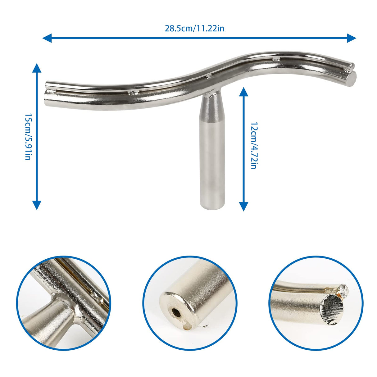 Copgge S Curved Lathe Tool Rest for Wood Lathe Special Shaped Bowl Turner Tool Rest Bowl Turning Tool Holder Lathe Tool Base Curve Bowl Rest Bar Copgge