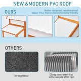 PioneerWorks Outdoor Chicken Coop Wooden Hen House with Run, Poultry Cage w/Ramps, Nesting Box, 5 Access Areas, Wire Fence, Removable Bottom for Easy PioneerWorks