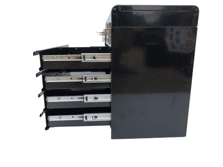 Workington Portable Metal Tool Chest with 4 Drawers, 20" 4-Drawer Tool Chest Cabinet with Ball Bearing Drawer Slides, Steel Tool Storage Box Workington