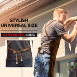 carrotez Chef Apron, Waterdrop Resistant Cotton Canvas Cross Back Adjustable Apron, M-XXL carrotez