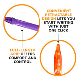 BIC Gel-ocity Quick Dry Ocean Themed Gel Pens, Medium Point (0.7mm), 16-Count Gel Pen Set, Colored Gel Pens for Note Taking and Journaling, Colors BIC