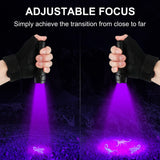 ULTRAFIRE UV Flashlight 395-405 nm Led Blacklight for Curing UV Glue, Leak Detector, Pet Urine Stain ULTRAFIRE
