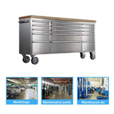 CHETTO C 72 in Tool Chest Tool Box Mobile 15 Drawers Storage Rolling Cabinet with Wheels Lock Key Locking System Drawer Liners for Garage Warehouse CHETTO C